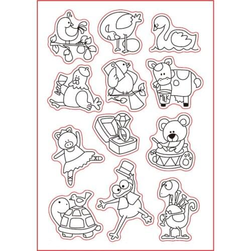 Cute Animals World Clear Stamps for Scrapbooking Decorative Cards Making Paper Crafts Supplies Transparent Stamp New 2018