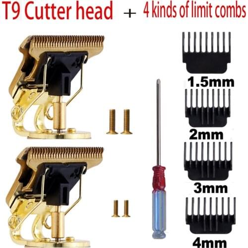 4Pcs/Set Size 1.5/3/4.5 T-Blade Mens Hair Clipper Trimmer Limit Comb Guide Combs Barber Replacement for T9 Trimmer
