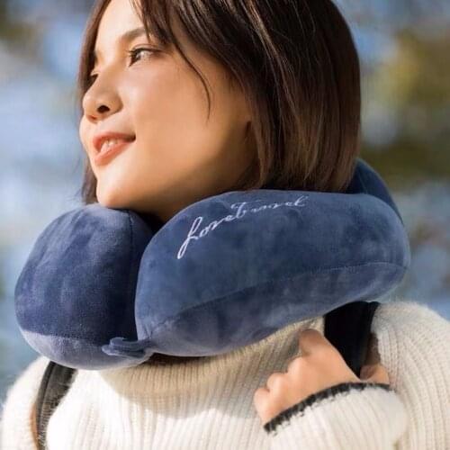 New Cute U-shaped Pillow Neck Pillow Bib Pillow Cartoon Multicolor Airplane Portable Travel Pillow Nap Comfortable Pillow F8037