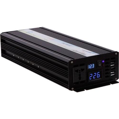 Pure Sine Wave Solar Inverter 2500W 12V 230V Car Power Inverter Battery Pack DC to AC Voltage Converter 12V 24V 48V to 120V 220V