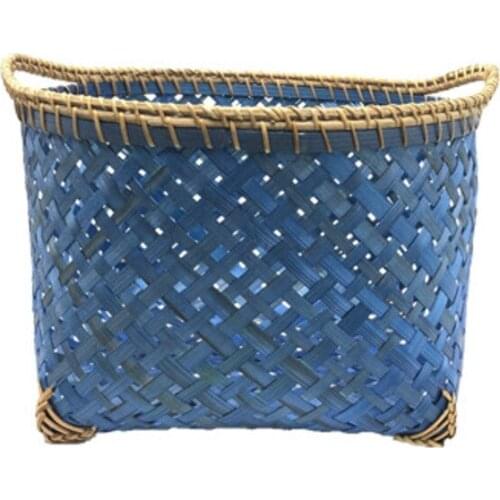 Strong and durable natural bamboo rattan woven flower basket, creative straw flowerpot decoration and practical seaweed