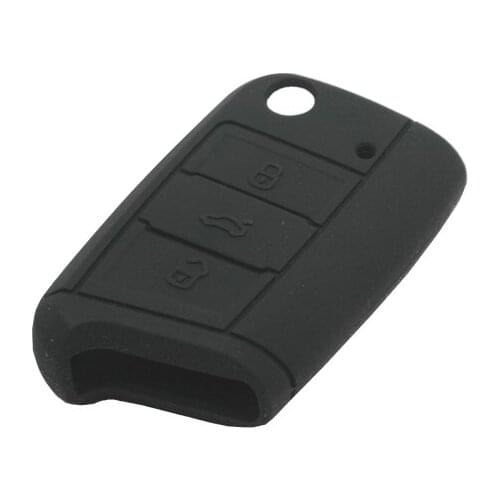 Remote Key Silicone Skin (Black) For Volkswagen For VW Golf MK7