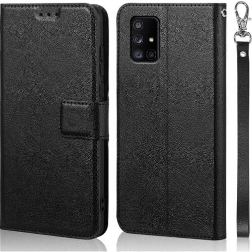 Luxury Flip Case For Samsung Galaxy A71 5G Case A716 Cover Original Book Design Leather Phone Coque Wallet Capa Stand With