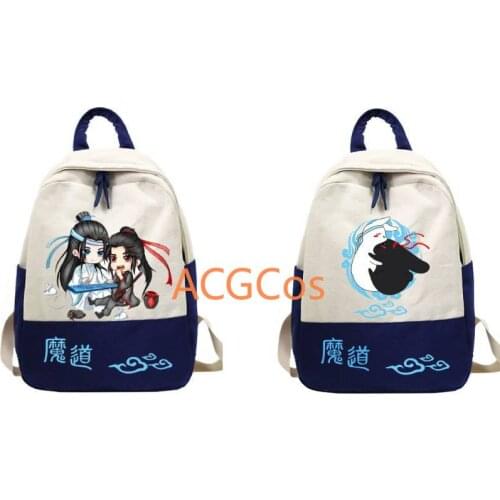 Grandmaster of Demonic Cultivation Wei Wuxian Lan Wangji Cosplay Backpack Student School Shoulder Bag Laptop Travel Rucksack
