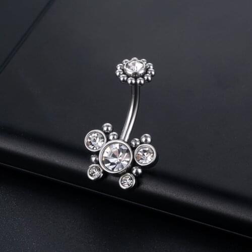 New 1PC Sexy Crystal Navel Piercing Belly Button Rings Tongue Barbell Navel Ring Women Belly Piercing Nombril Jewelry