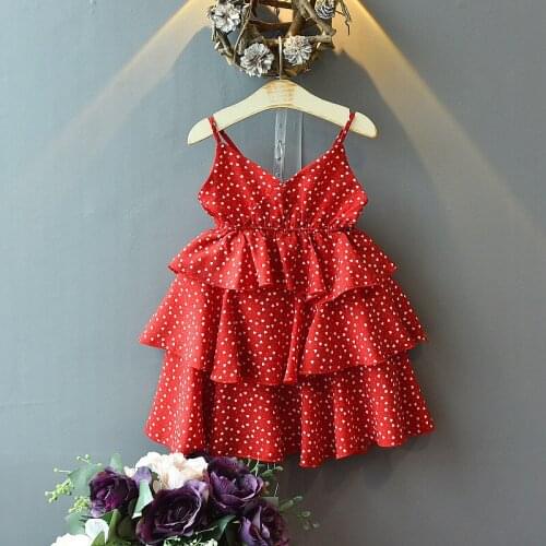 New Summer Chiffon Dresses For Girls 2021 Ins European & America Fashion V-neck Sling Dress Princess Dress Toddler Kids Clothes
