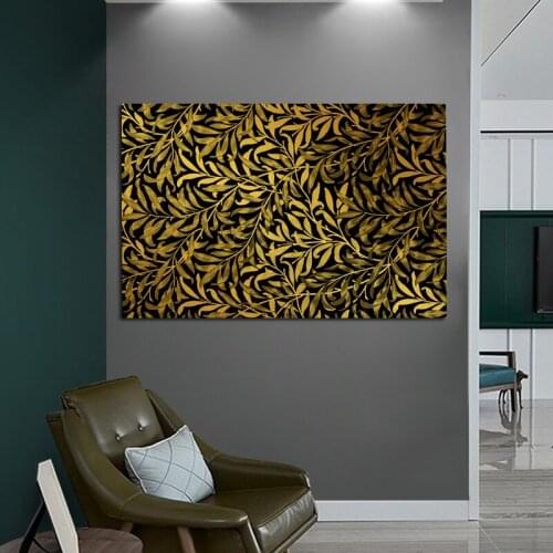 Modern Wall Art Pictures Gold Canvas Oil Paintings Printed Wall Pictures For Living Room Decor Abstract Art Cuadros