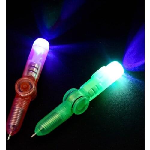 Light-emitting Transfer Pen Creative creative student decompression and decompression plastic ballpoint pen push small gifts