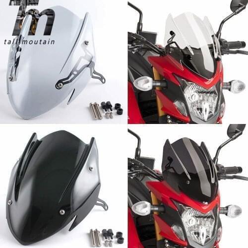 Windscreen Windshield Shield Screen with Bracket For Suzuki GSX-S750 GSXS750 GSXS 750 2017-2019 Motorcycle Accessories