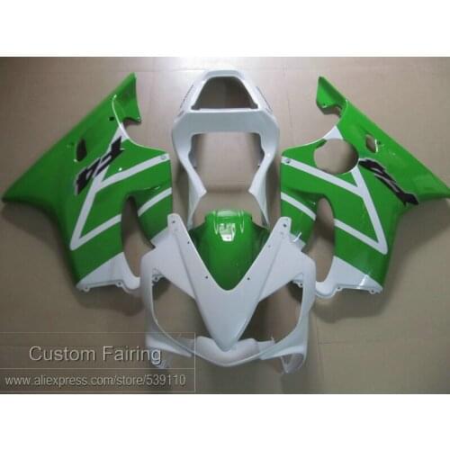 Injection motorcycle fairing kit for Honda CBR600 F4I 01 02 03 green white fairings CBR600 F4I 2001-2003 SD11
