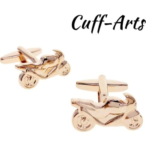 Cufflinks for Men Sports Motorbike Cufflinks Rose Gold Gifts for Men Gemelli Gemelos Spinki by Cuffarts C20206