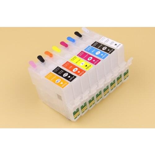 1 set 8 pcs T3240-T3249 P400 Refillable ink cartridge for Epson SureColor P400 with ARC chip