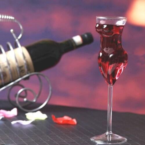 Women Body Shape Red Wine Glass Goblet Party Wine Mug Cocktail Glasses Bar Club Party Barware Drinkware