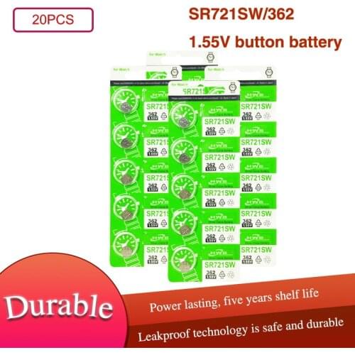 20PCS Maxell 362 SR721SW V362 GP62 AG1 100% Original Brand New Watch Battery LONG LASTING MADE IN JAPAN Button Coin Cell