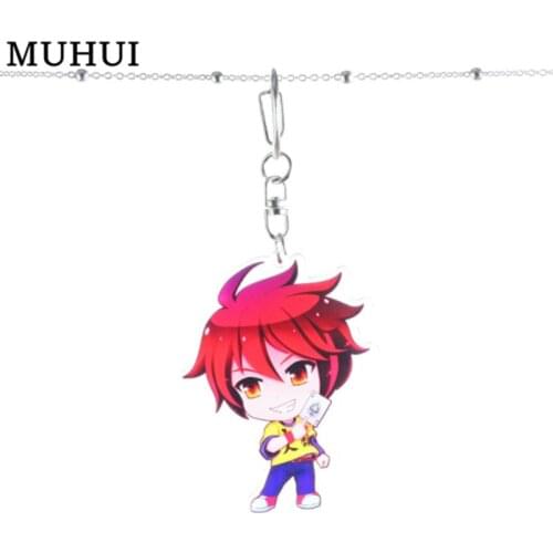 Anime ONE PUNCH-MAN No Game No Life Sword Art Online Axis Powers Keychain Acrylic Keyring Women Bag Jewelry Children Gift B222