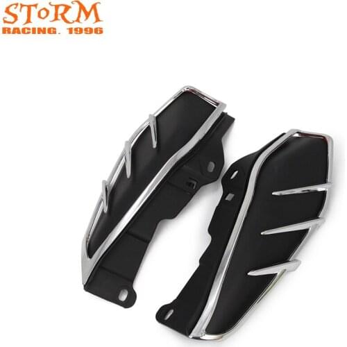 Black Mid-Frame Air Deflectors Trims For Harley Davidson FL Electra Street Glide