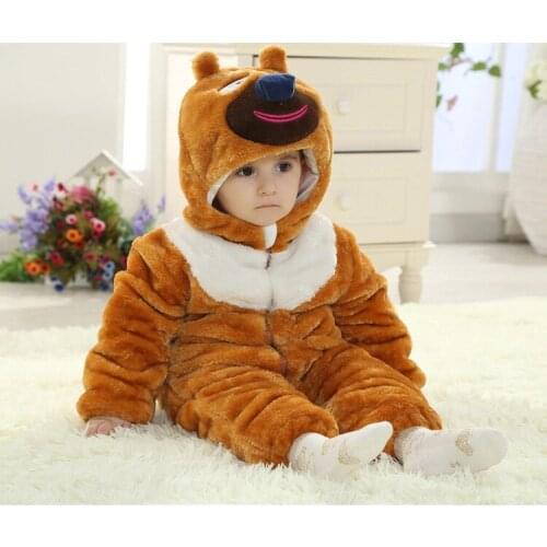 3D animal design baby clothes for rompers winter wear