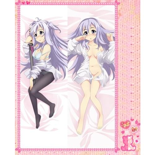 Anime Cartoon Gakusen Toshi Asterisk Double-Sided Bolster Hugging Pillow Case Pillow Cover Pillowcase Peach Skin 2 Way No.57032