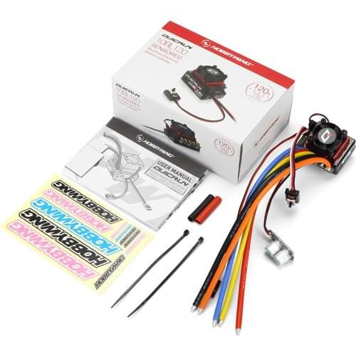 Hobbywing 10BL120 QuicRun 1/10 & 1/12 Brushless Sensored 120A ESC Electronic Speed Controller for RC Cars Touring