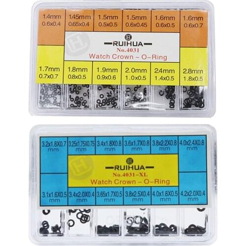 Watch Crown Gasket Seal Assort Size Waterproof Watch Crown O Ring Seal Washer Watch Parts Repalcement for Watchmakers
