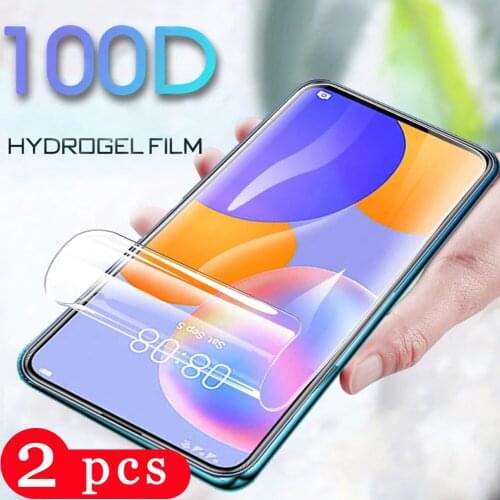 2Pcs hydrogel film for huawei y9 y9A y9s y8s y8p y7 pro 2019 y6 prime y6p y6s y5 lite 2018 phone screen protector Not Glass film