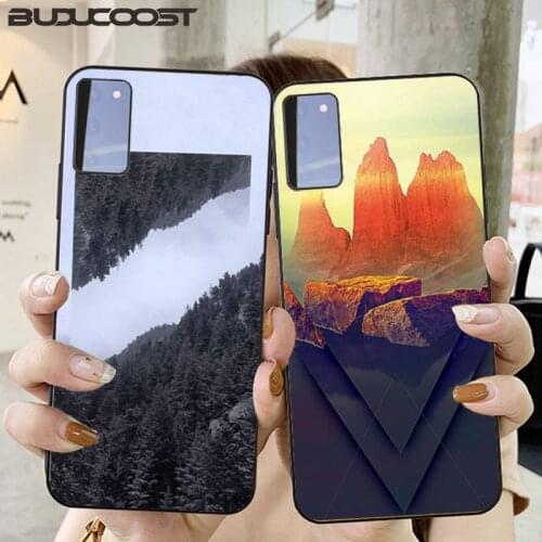 Mountain Pine Tree Forest landscape Phone Case for Samsung S6 S7 edge S8 S9 S20 S21 S30plus ultra S21/S30 S10-5G lite 2020 S10E