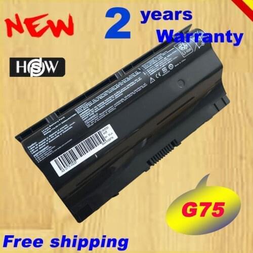 HSW 5200mAh laptop Battery For Asus G75VW G75 G75VX G75V 3D A42-G75 G75VM G75VW-DS73 G75VW-FS71 G75VW-FS72 fast shpping
