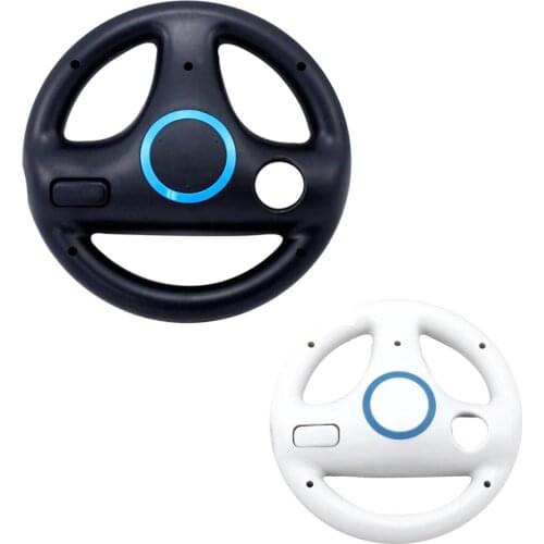 Game Steering Wheel For Nintend Wii Mari o Kart Racing Steering for WII Remote Ergonomlc Plastic Design Game
