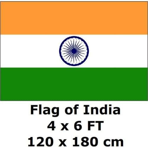 India Flag 120 x 180 cm 100D Polyester Large Big Indian Hindoo Flags And Banners National Flag Country Banner