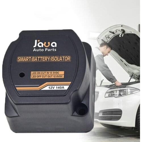 12V/140A 24V/100A LED Smart Dual Battery Isolator Protector Voltage Sensitive Relay Charing Waterproof for Universal Car RV