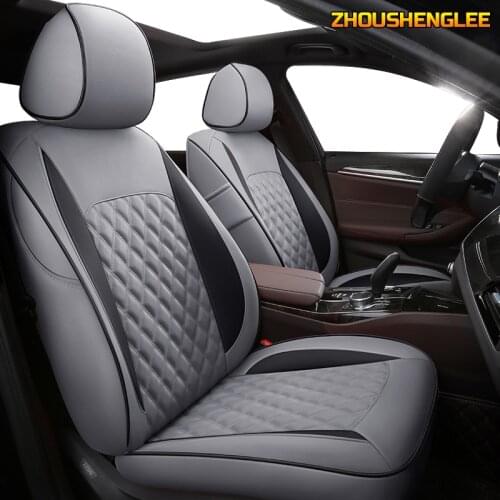 ZHOUSHENGLEE Custom Leather car seat cover For VW T-Cross C-TREK Volkswagen CC SANTANA JETTA BORA Automobiles Seat Covers