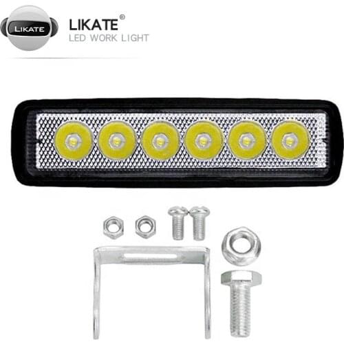 LKT Factory Direct Sales Super Slim 6inch Waterproof 12 Volt Flood Cars Off Road Led Work Light 30w Led Portable Work Light