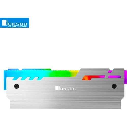 Jonsbo NC-3 Desktop Computer RAM DDR3 DDR4 Memory Heatsink Cooler Shell 5V 3Pin RGB 256 Color Automatic Change Aluminum Vest