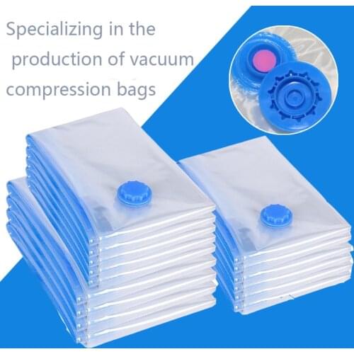 New Convenient Vacuum Bag Storage Organizer Transparent Clothes Organizer Seal Compressed Travel Saving Space Bags Package
