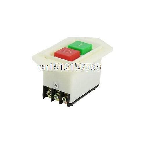 AC 220/380V 10A I/O Start Stop Self-Locking Push Button Switch