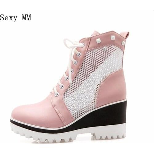 Женские ботильоны на танкетке Sexy MM China At AliExpress