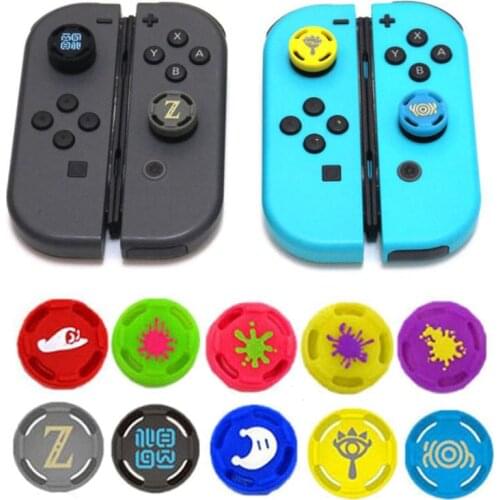 Silicone Analog Thumb Stick Grips Caps for Nintend Switch NS JoyCon Controller Sticks Cap Skin for Joy Con Cover