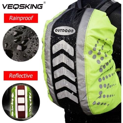 Reflective Backpack Rain Cover Waterproof Rainproof Cover Dustproof Bag Cover Outdoor Travel Hiking Backpack Rainproof Cover