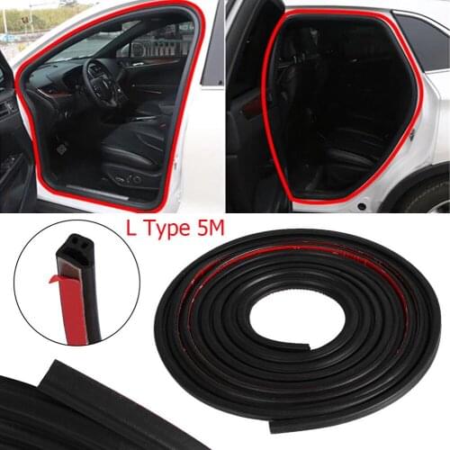 Universal Car Dust Strip Car Modification Dust Strip B-type Sealing Strip Door Noise Strip Upgrade L-type Rubber Weatherstrip