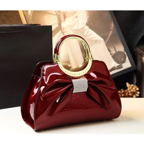 Genuine Leather Diamond crossbody bag Women Handbags Luxury Fashion Ladies Portable evening Bag small shoulder messenger Bags