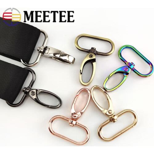 10pcs 16/20/25/32/38mm Bag Strap Hook Buckle Metal Swivel Lobster Sanp Clasp DIY Webbing Hook KeyChain Trigger Buckles Accessory