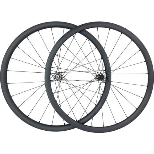1380g 700c 30mm asymmetric tubeless road disc straight pull carbon wheels center lock 25mm wide UD 3K 12K 15X100 12X100 12X142