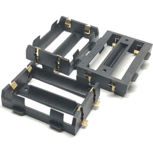2*26650 Batteries Holder SMD SMT Battery Case Storage Box With Bronze Pins 2 slot 2x 26650 3.7V Rechargeable Batteries Shell