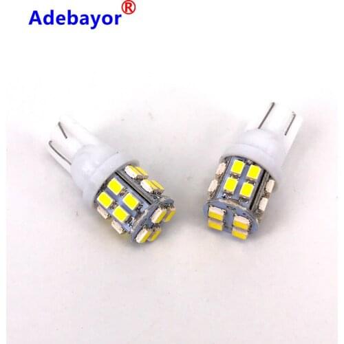 300X T10 W5W 194 168 1206 20SMD Car Wedge Light Auto Vehicle License Plate Clearance Lamp Reading Truck Bulb 20 Led White DC 12V