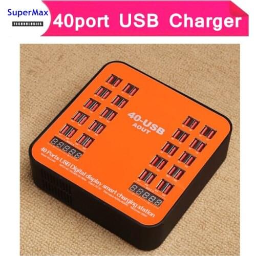 40 port high-power charger multi-port USB charger multi-slot plug mobile phone tablet hook up centralized charging