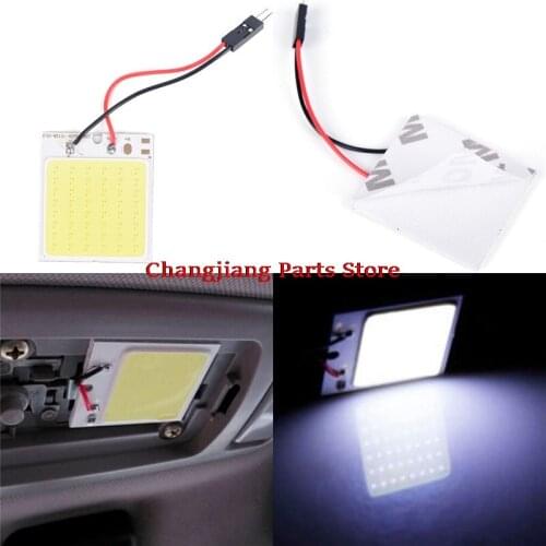 48 SMD COB LED T10 Light Car Interior Panel Lights Dome Lamp Bulb+Parts 4W 12V