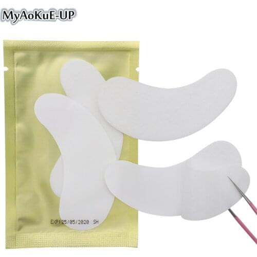 500pairs/pack Paper Patches Eyelash Under Eye Pads Lash Eyelash Extension Paper Patches Eye Tips Sticker Wraps Make Up Tools