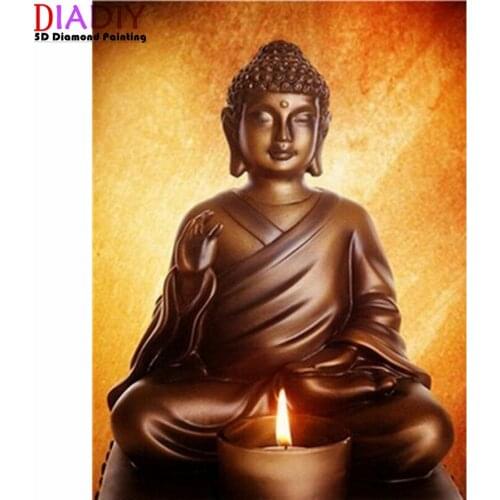 5D Diamond Painting Buddha Picture Of Rhinestones Diamond Embroidery Religion Picture Of Rhinestones Diamond Mosaic