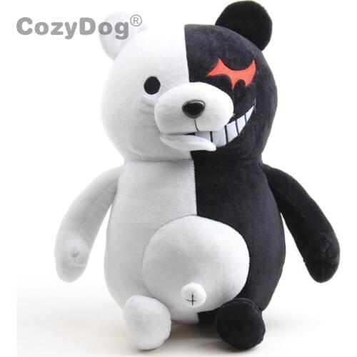26 cm Anime Monokuma Plush Toys Doll Peluche Cue Black White Teddy Bear Stuffed Animals Toys New Style Women Kids Birthday Gift