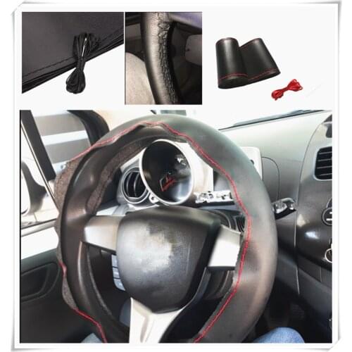 Auto parts steering wheel cover DIY38 cm fiber hand sewing for Honda Jade FCV Crider NSX-GT N-One GEAR FCEV